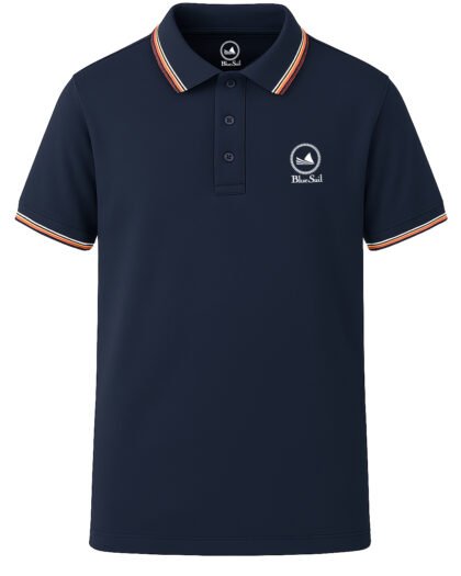 Blue Sail Men’s Classic Basic Polo Shirt - Navy Blue